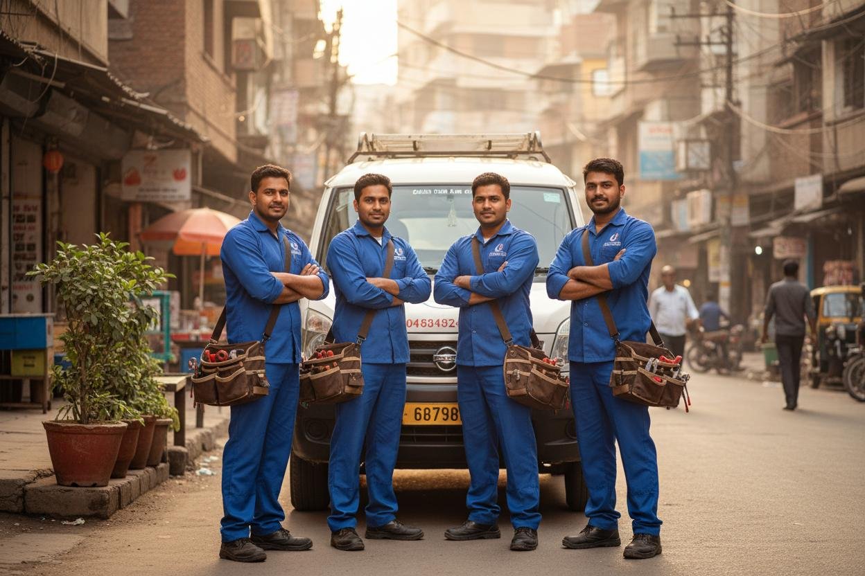 Our team of professional AC technicians ready to serve